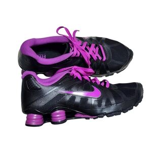 Nike Shox Roadster Athletic Running Sneakers Black Magenta Women's Size 12